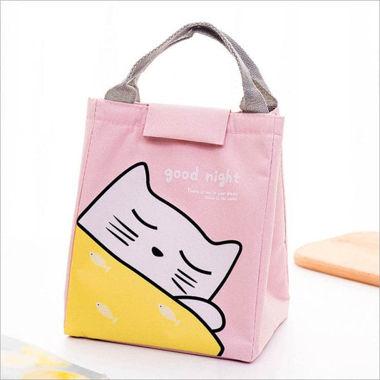 Kids Cartoon Canvas Lunch Bag - Velora