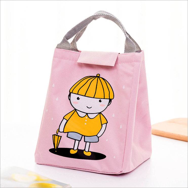 Kids Cartoon Canvas Lunch Bag - Velora