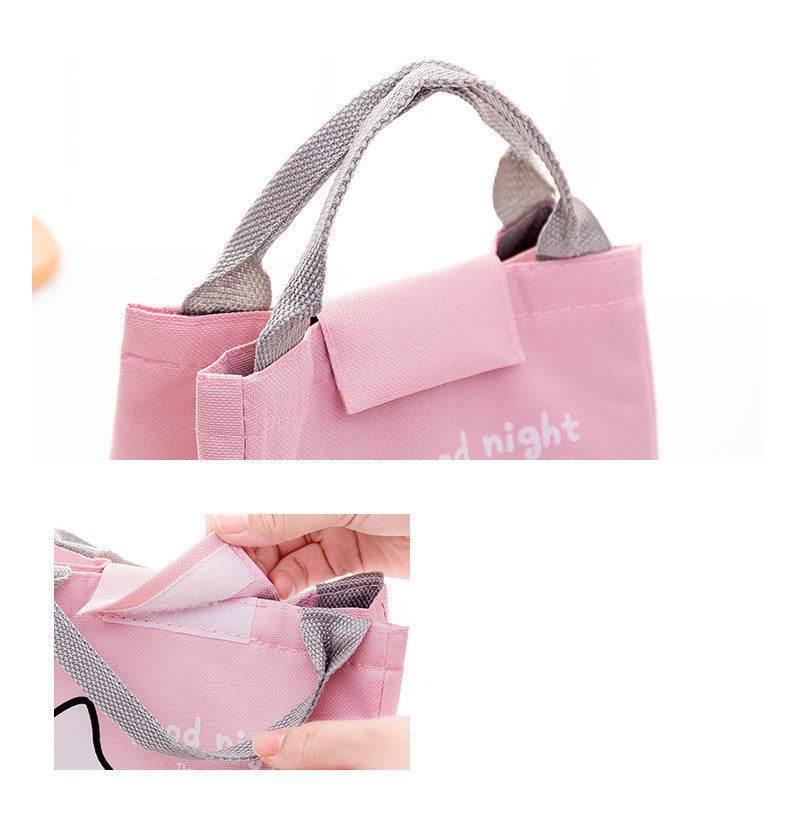 Kids Cartoon Canvas Lunch Bag - Velora