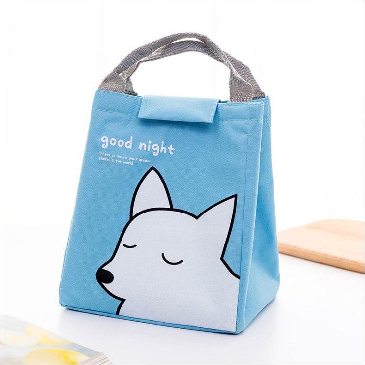 Kids Cartoon Canvas Lunch Bag - Velora