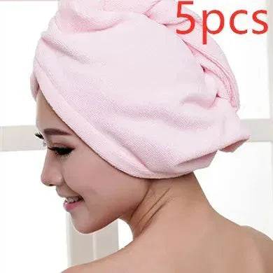 Women's Microfiber Hair Dryer Cap Absorbent Hair Towel. - Velora