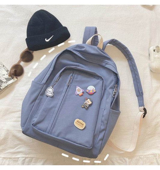 Korean Harajuku Backpack – Cute School Bag for Girls - Velora