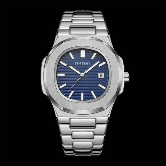 Quartz Watch Calendar Waterproof Luminous Steel Band Watch - Velora