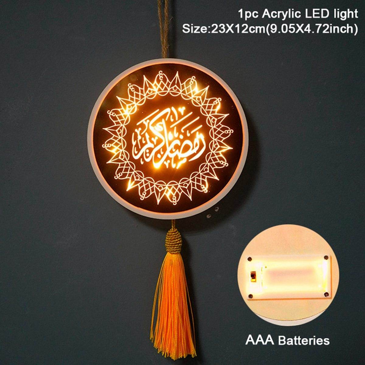 EID Mubarak Moon Star Eid Mubarak Garland LED Curtain String - Velora