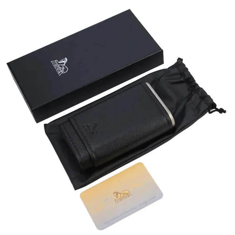 Portable Travel 3 Pack Humidifying Leather Cigar Case - Velora