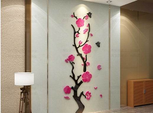 Plum Blossom Porch Decoration Wall Stickers Decals - Velora