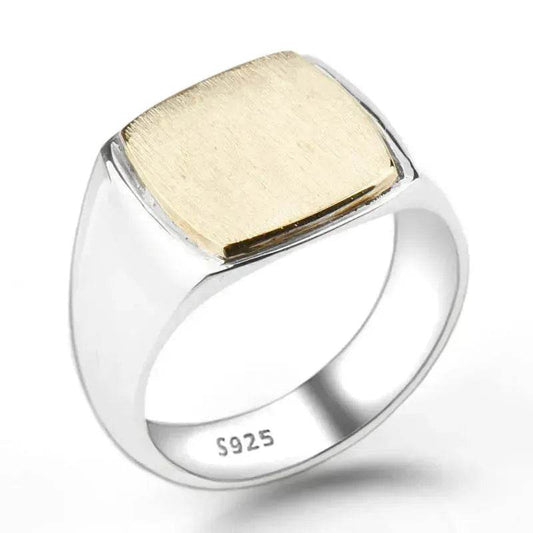 European And American Simple Gold Brushed Men'S Ring Middle East Foreign Trade Fashion Men'S Ring Jewelry
