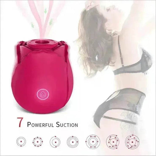 Rose Sec Sucking Tongue Licking Vibrating Toy Rose Toy for Women - Velora