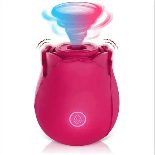 Rose Sec Sucking Tongue Licking Vibrating Toy Rose Toy for Women - Velora