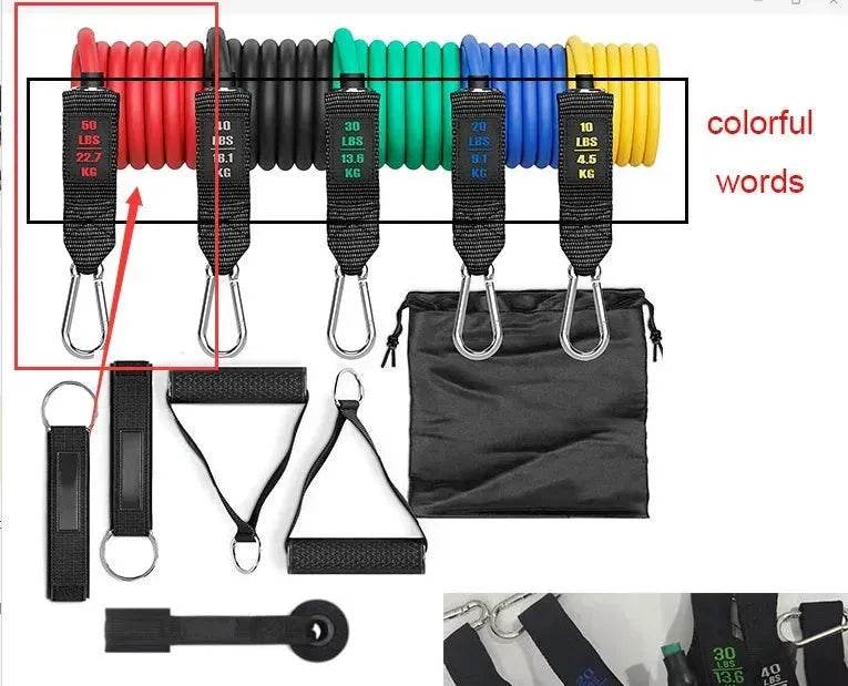 Fitness Rally Elastic Rope Resistance Band set - Velora