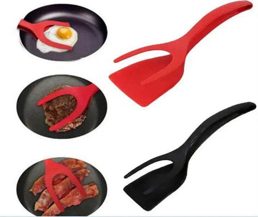 2 in 1 Silicone Omelette Pancake Spatulas and tong - Velora