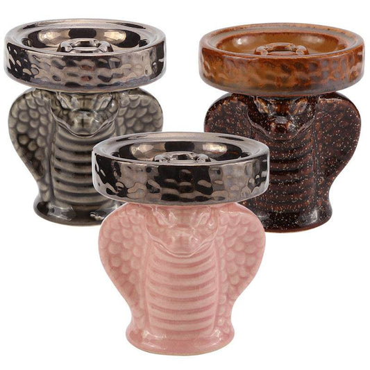 Creative Cobra Shaped Hookah Accessories Individually Packaged Ceramic Pot - Velora