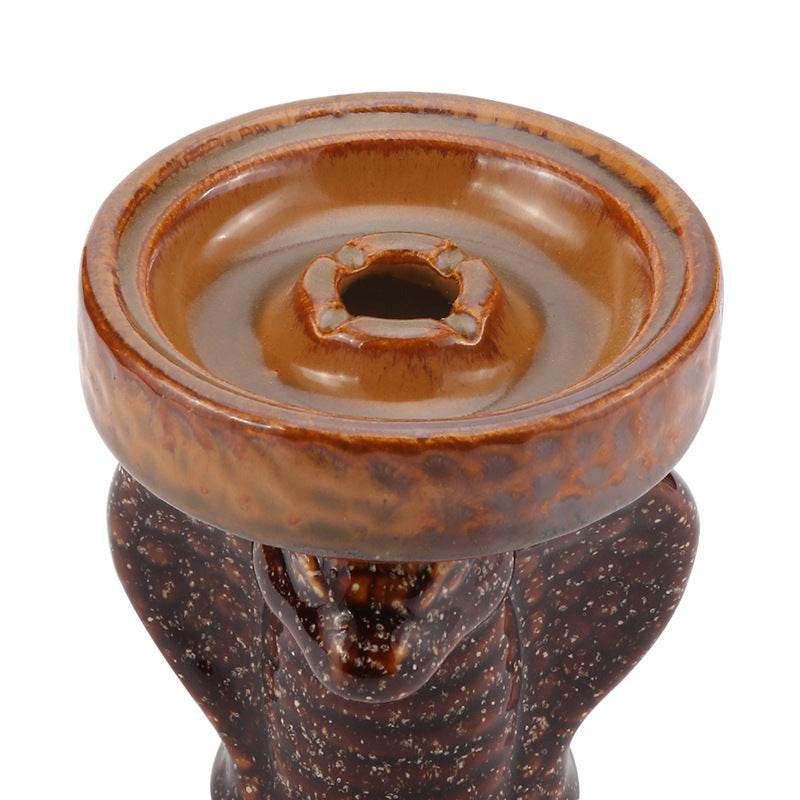 Creative Cobra Shaped Hookah Accessories Individually Packaged Ceramic Pot - Velora