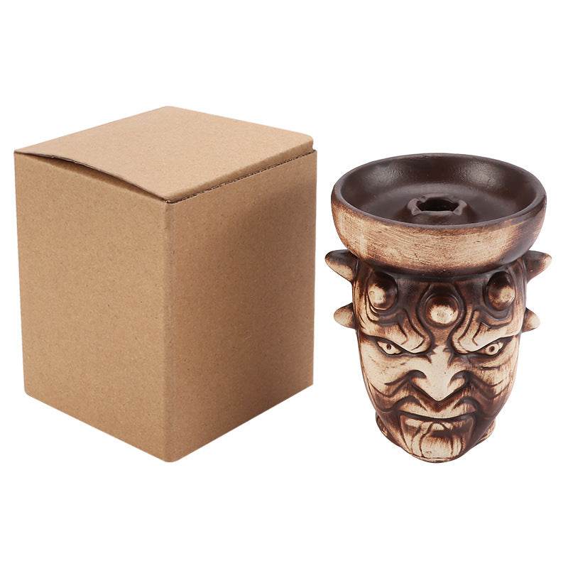 Hookah Accessories Ceramic Pot Single Hole Hookah Ceramic Smoke Bowl - Velora