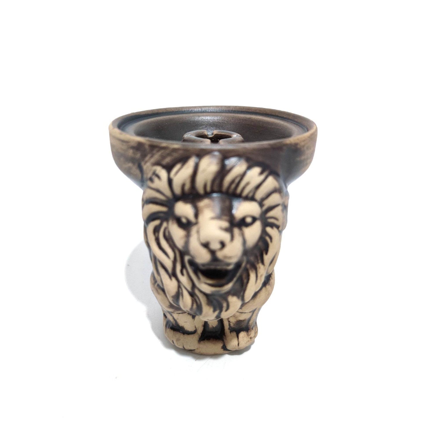 Arabic Hookah Accessories Large Animal Skull Pattern Ceramic Smoke Pot - Velora