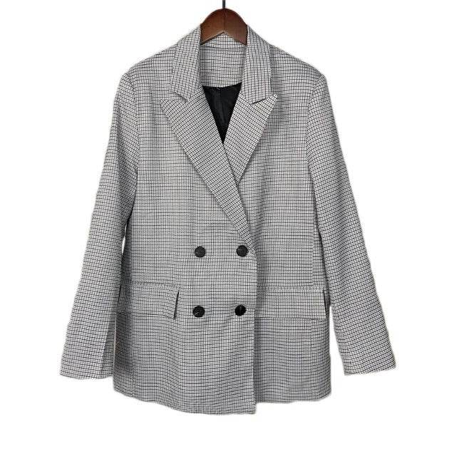 Spring Blazer Women Double Breasted Oversized jacket - Velora