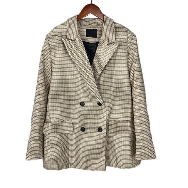 Spring Blazer Women Double Breasted Oversized jacket - Velora