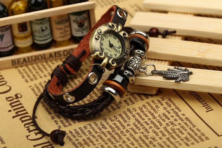 Factory Direct Genuine Leather Bracelet Watch Retro Leather Bracelet Watch Beaded Bracelet Yiwu Wholesale Jewelry - Velora