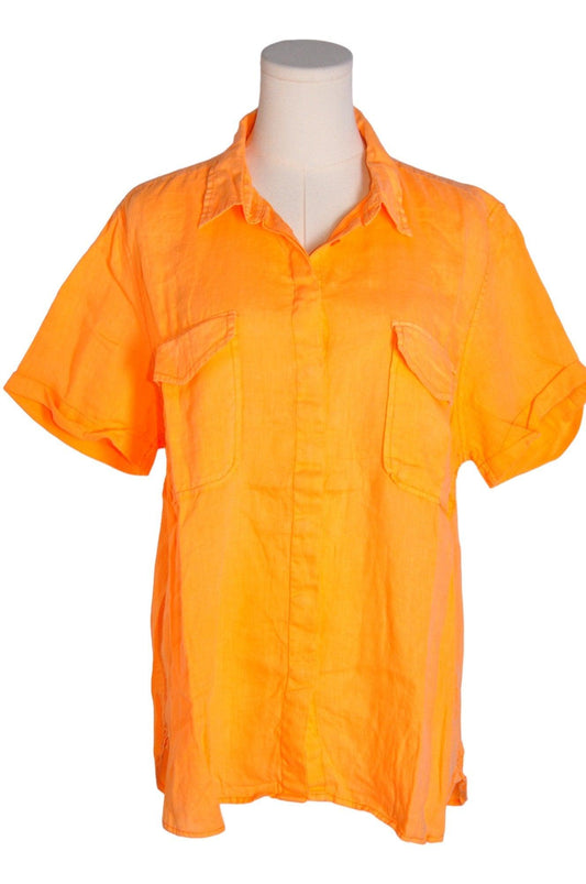 JOE FRESH Men Button Down Tops Regular fit in Orange - XL - Velora