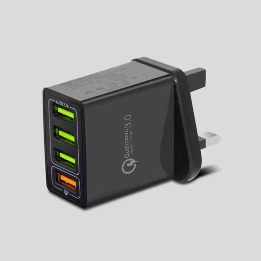 Smart 4 ports USB fast Charger US European British Standard - Velora