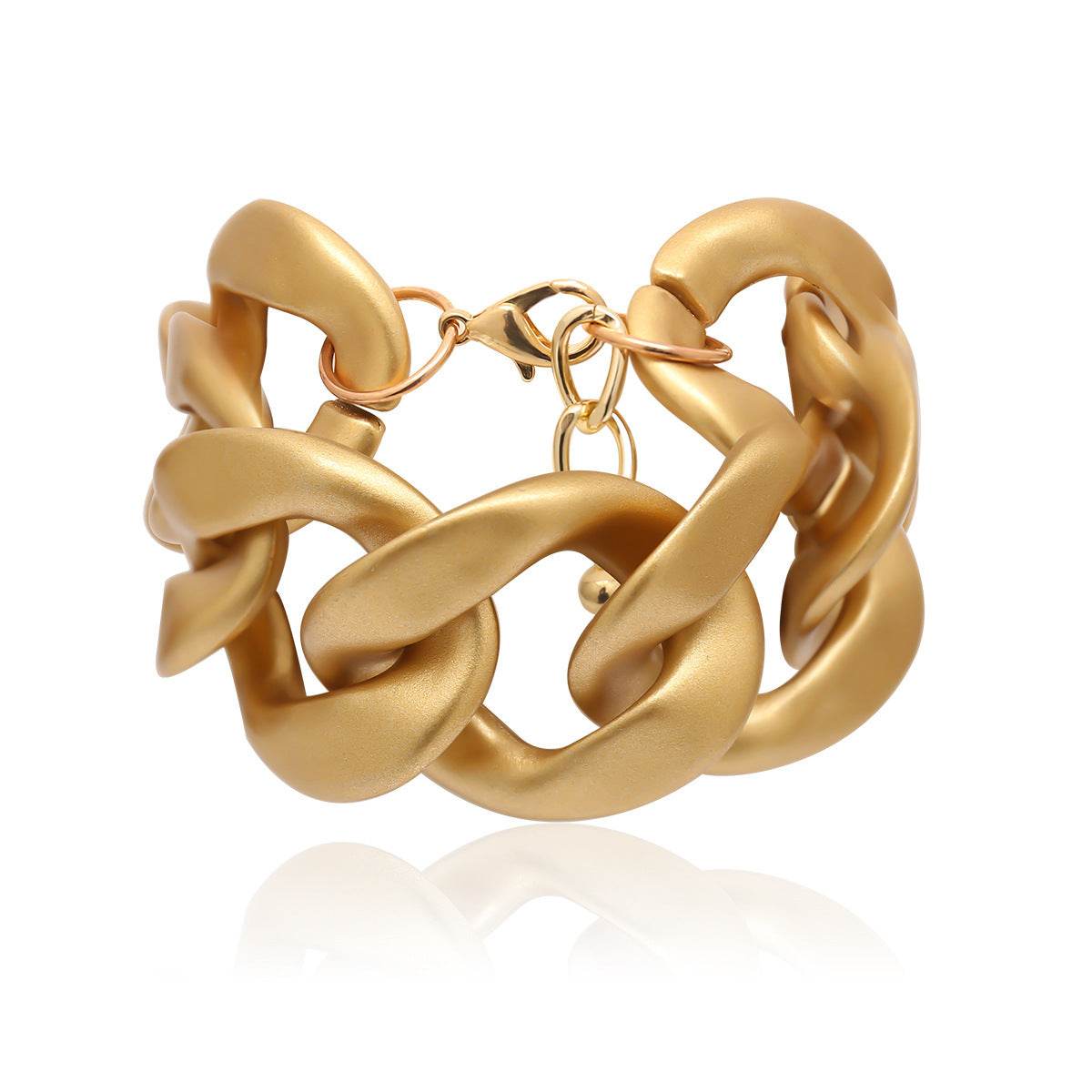 Ingemark Boho Punk CCB Chunky Chain Bracelet Bangle Women Men Armband Steampunk High Quality Brand Twisted Bracelet Jewelry Gift - Velora