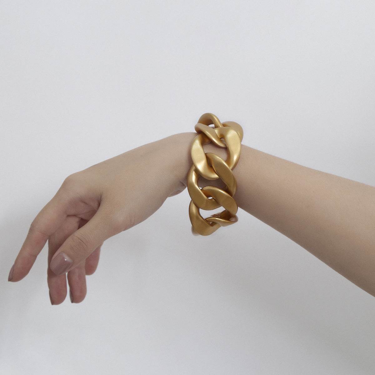 Ingemark Boho Punk CCB Chunky Chain Bracelet Bangle Women Men Armband Steampunk High Quality Brand Twisted Bracelet Jewelry Gift - Velora