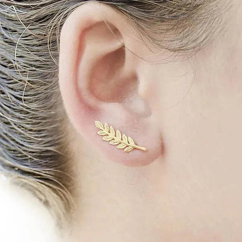 Women's Gold and Silver Stud Earrings - Velora