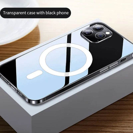 12 Magnetic Phone Case Anti-drop Transparent Protective Cover - Velora