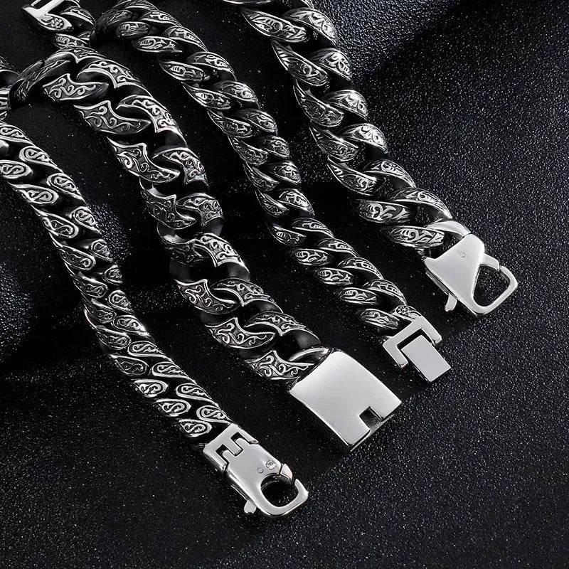 Link Chain Bracelet Punk Stainless Steel - Velora