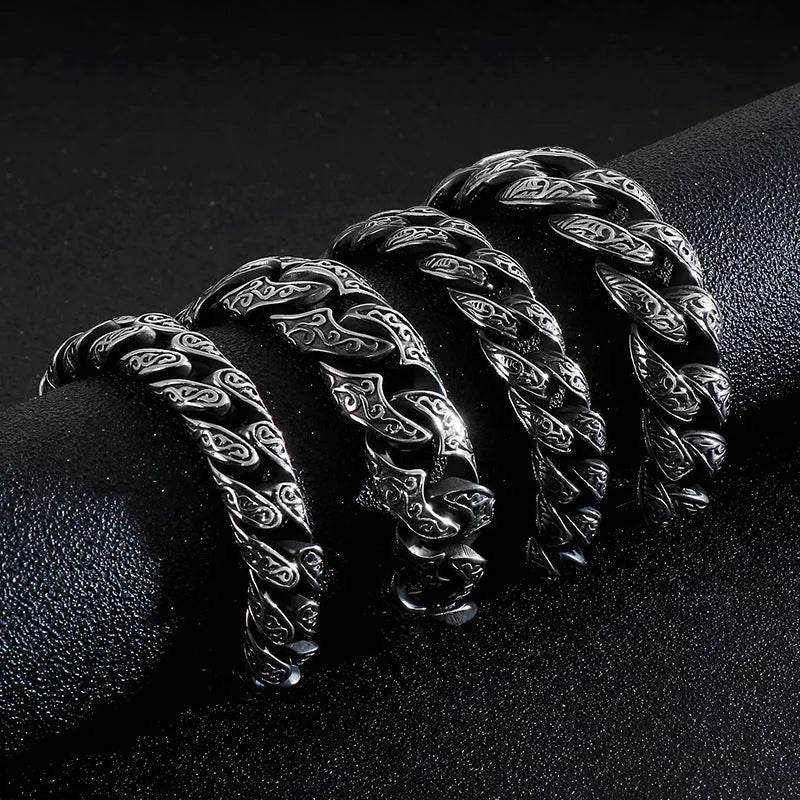 Link Chain Bracelet Punk Stainless Steel - Velora