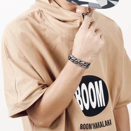 Link Chain Bracelet Punk Stainless Steel - Velora