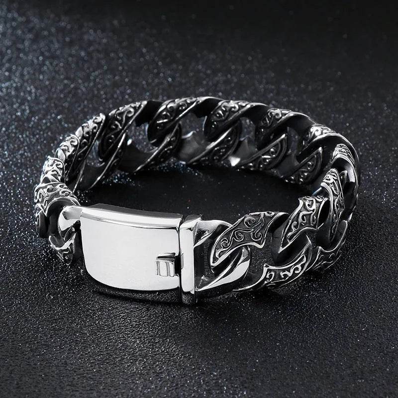 Link Chain Bracelet Punk Stainless Steel - Velora