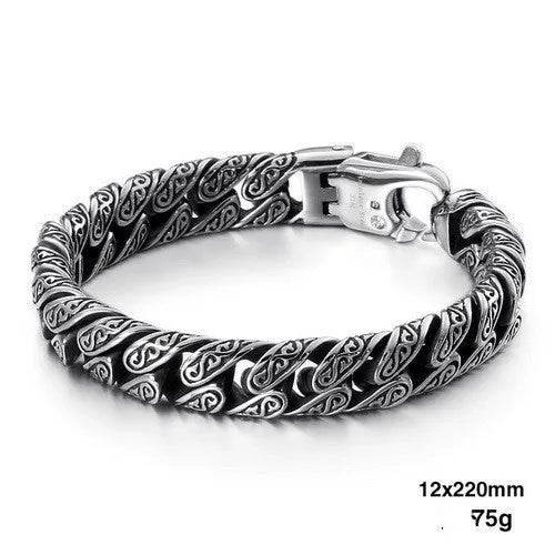 Link Chain Bracelet Punk Stainless Steel - Velora
