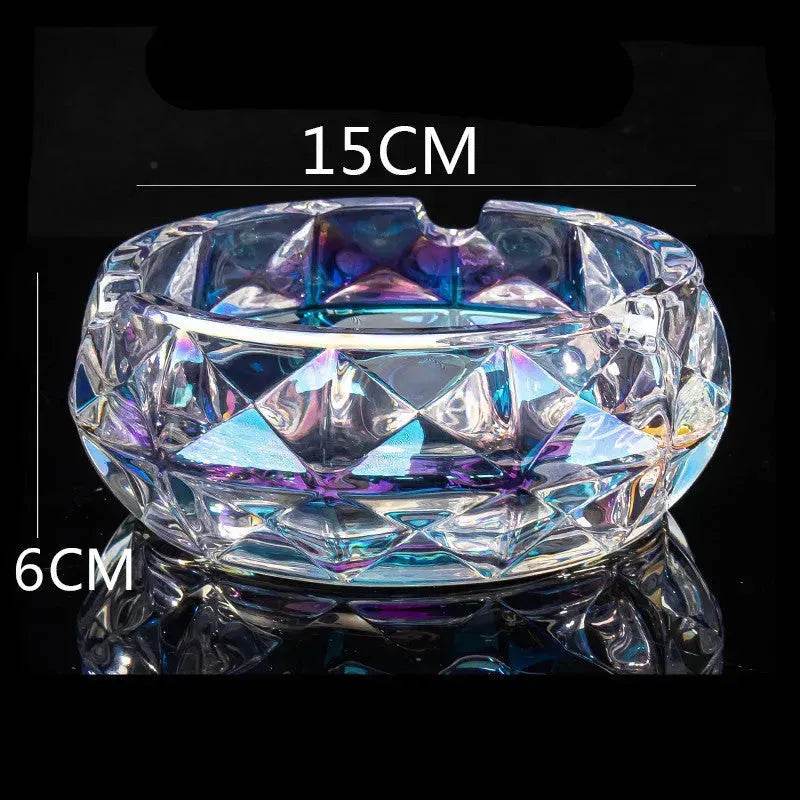 Luxury Crystal Glass Office Cigar Ashtray - Velora
