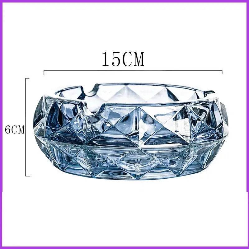 Luxury Crystal Glass Office Cigar Ashtray - Velora