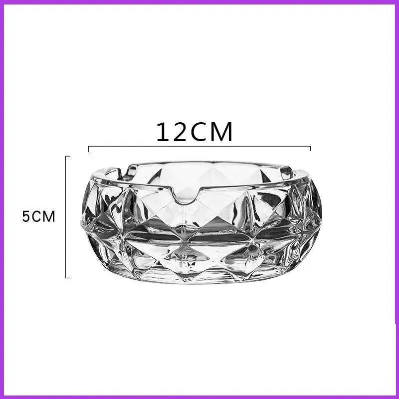 Luxury Crystal Glass Office Cigar Ashtray - Velora