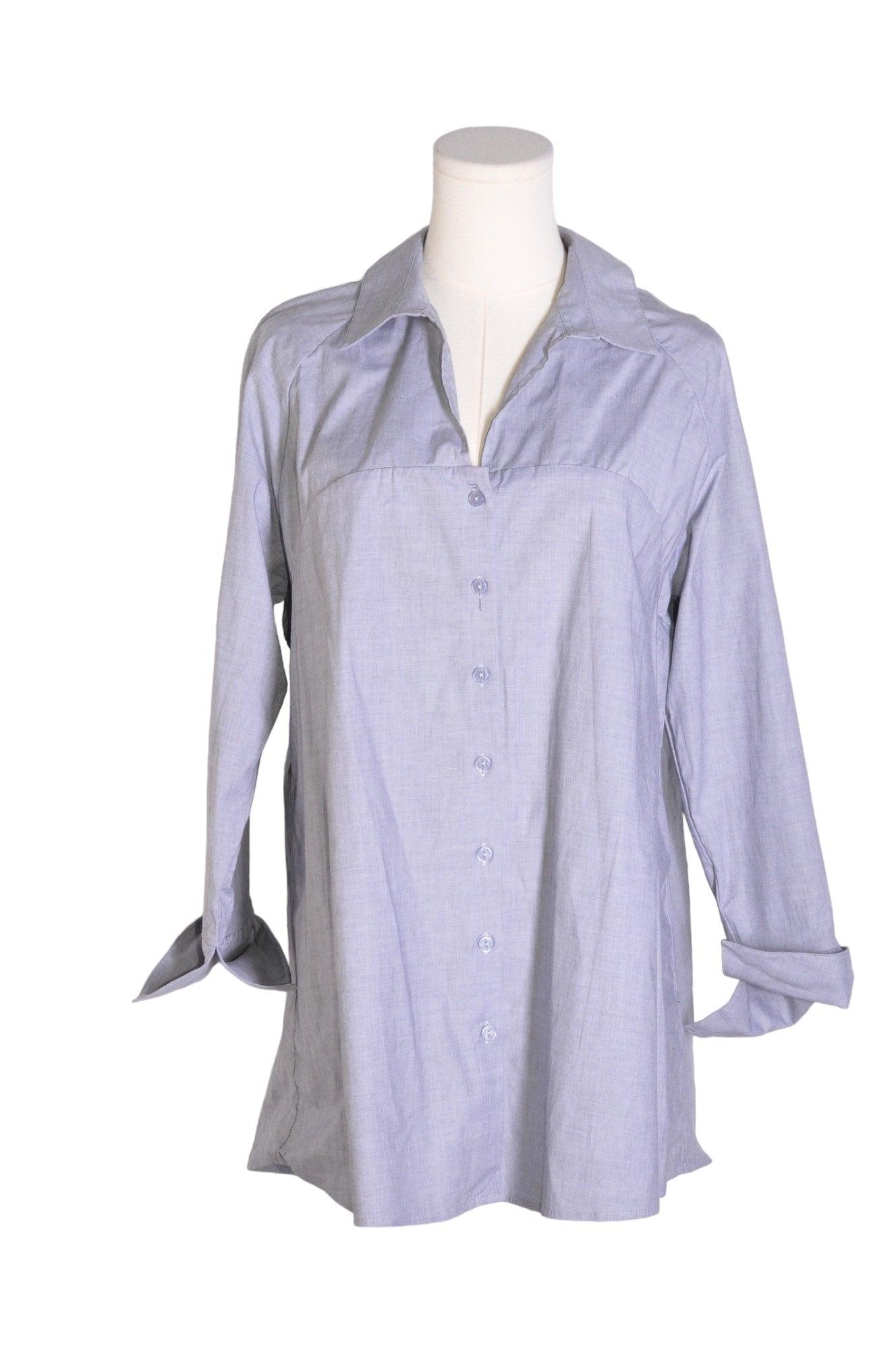RAVEL Women Button Down Tops Regular fit in Gray - XL - Velora