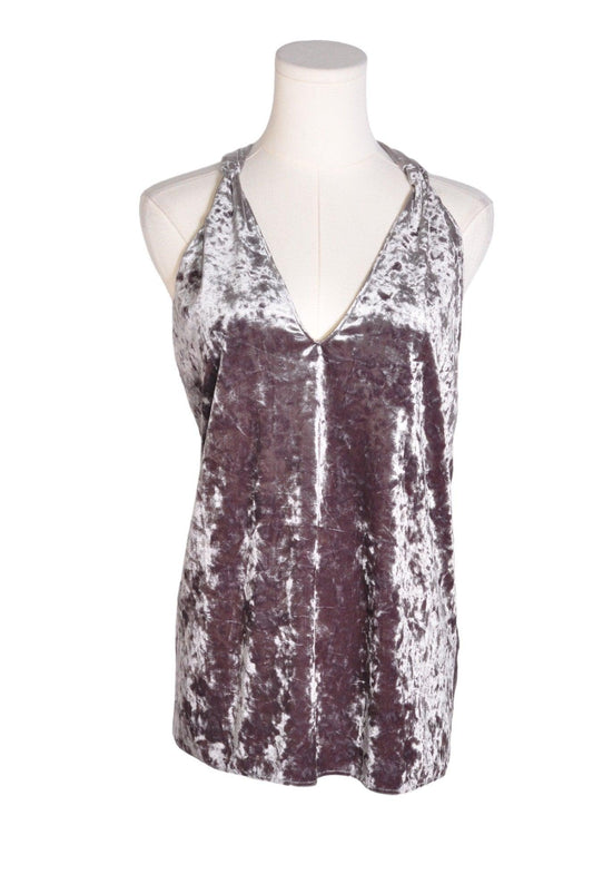 ZARA Women Halter Tops Regular fit in Gray - M - Velora