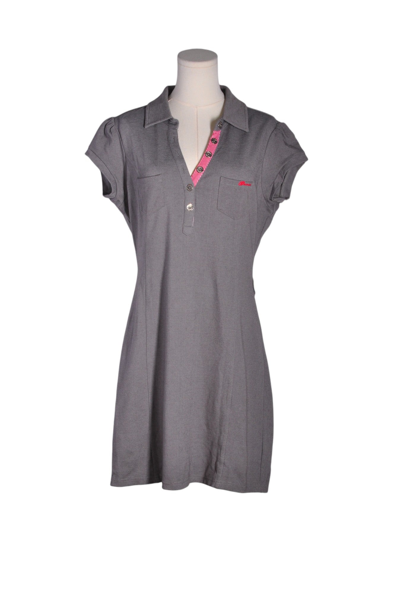 GUESS Women Shirt Dresses Regular fit in Gray - XL - Velora