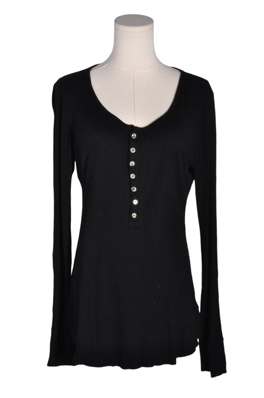 TNA Women Button Down Tops Regular fit in Black - L - Velora
