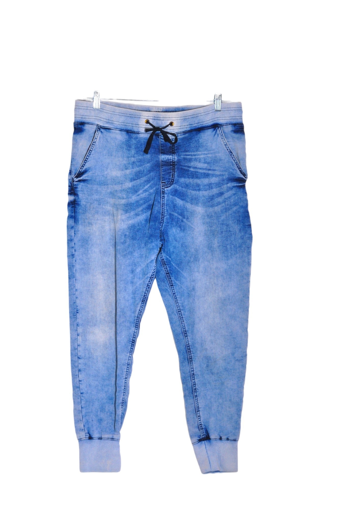H&M Women Straight-Legged Jeans Regular fit in Blue - 14 - Velora