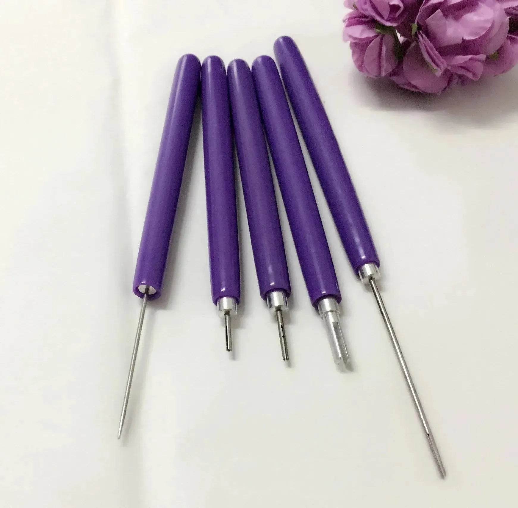 5PC Quilling Paper roller Long And Short Quilling Needle Roll Paper Pen - Velora