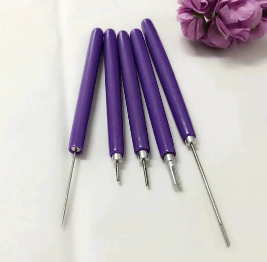 5PC Quilling Paper roller Long And Short Quilling Needle Roll Paper Pen - Velora