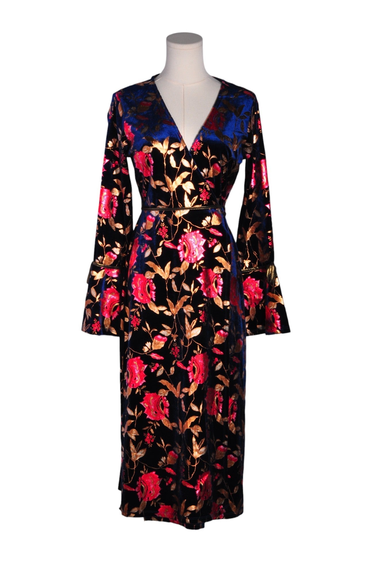 TOPSHOP Women Wrap Dresses Regular fit in Blue - 6 - Velora