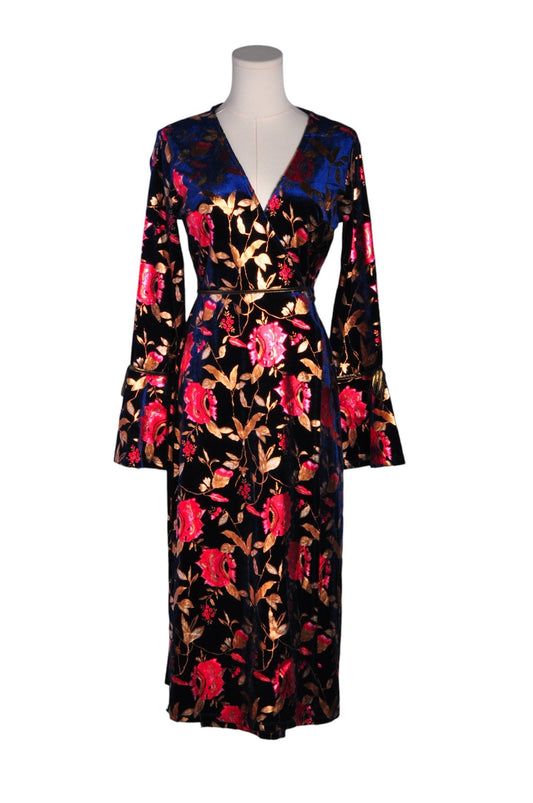 TOPSHOP Women Wrap Dresses Regular fit in Blue - 6 - Velora