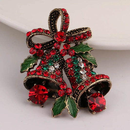 Christmas suit pin brooch - Velora