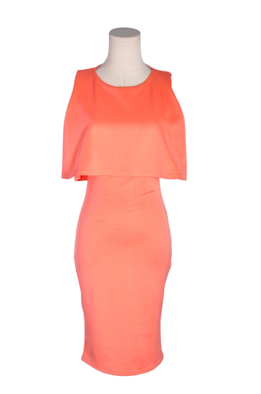 UNBRANDED Women Bodycon Dresses Regular fit in Orange - S - Velora