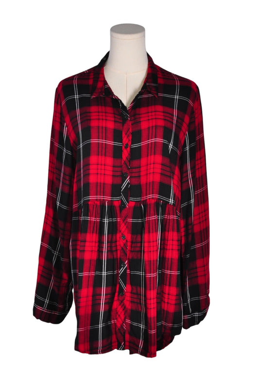 RICKI'S Women Button Down Tops Regular fit in Red - 12 - Velora