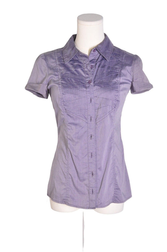 DYNAMITE Women Button Down Tops Regular fit in Gray - S Koop