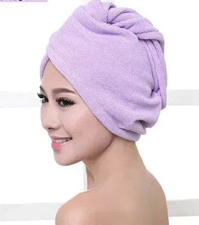 Women's Microfiber Hair Dryer Cap Absorbent Hair Towel. - Velora